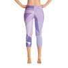 Galactic Purple Wall Capri Leggings