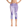 Galactic Purple Wall Capri Leggings